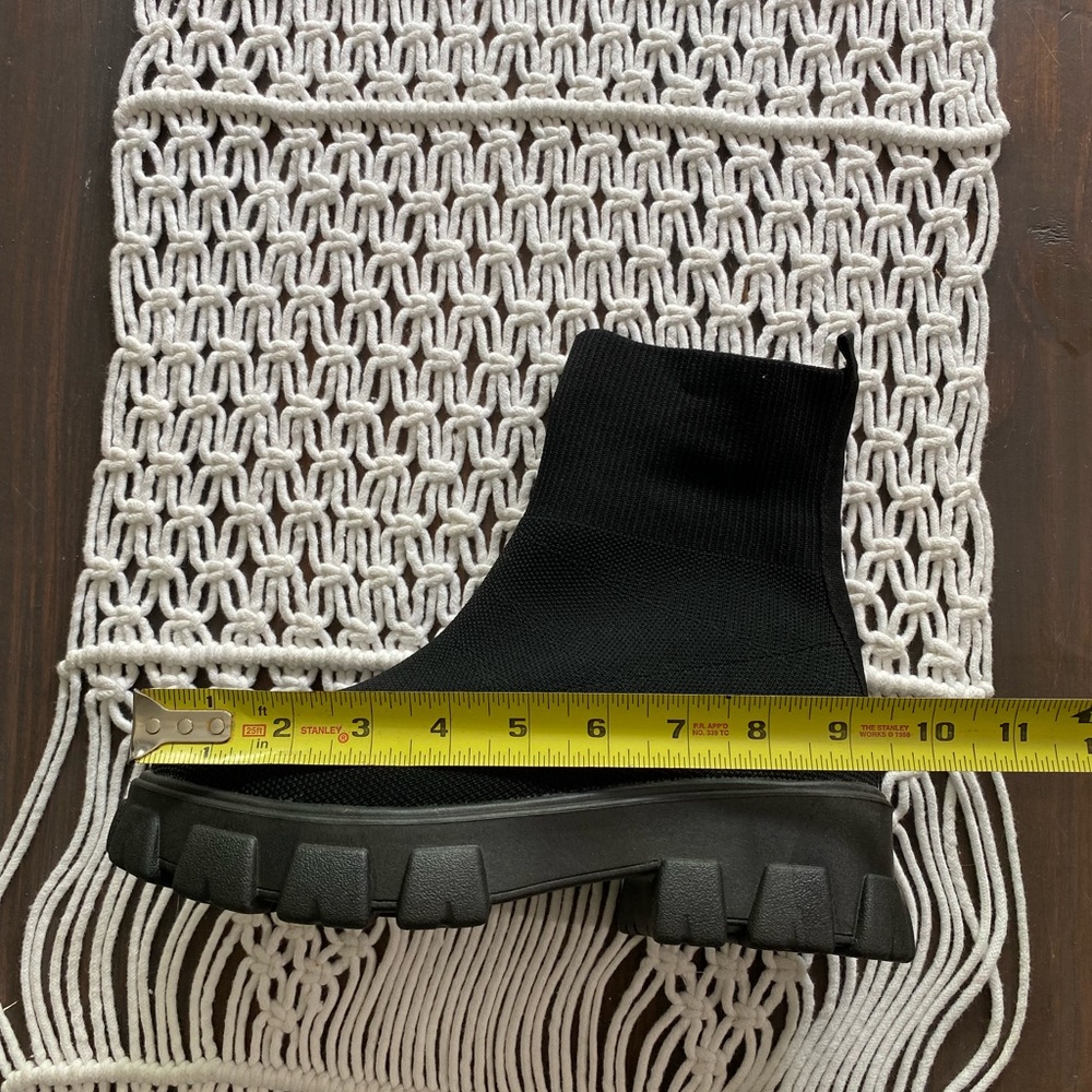 Black Combat & Moto Boots - Picture 5 of 6